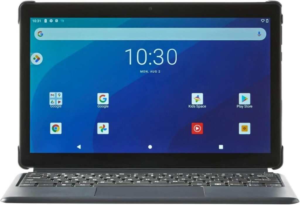 Onn. 11.6" Tablet Pro with Keyboard - 64GB Storage - 4GB RAM - 2.0 GHz Octa-Core Android 11 - 1920 x 1080 Resolution (Renewed)